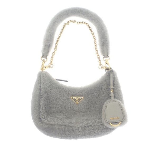 Prada Handbags - Prada Re-edition Shearling Mini 1 Bc204 2 EC9 F0591 Shoulder Bag 3-Way Bag Fur